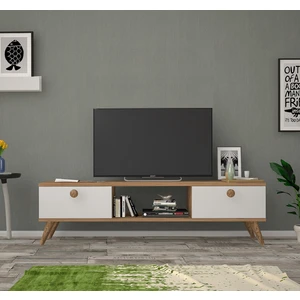 Emre Atlantik Çam Beyaz 140 cm Tv Sehpası