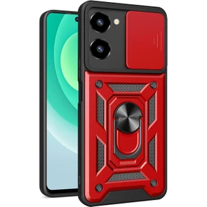 Vivo Y36 Kılıf Impact Resistant Kırmızı