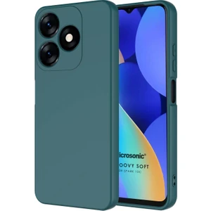 Tecno Spark 10C Kılıf Groovy Soft Koyu Yeşil
