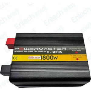 12 V Volt 1800 W Watt Modifiye Sinus Inverter Invertör 12-220 V Çevirici Dönüştürücü Dijital Ekranlı