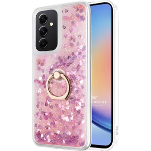 Samsung Galaxy A54 Kılıf Glitter Liquid Holder Pembe