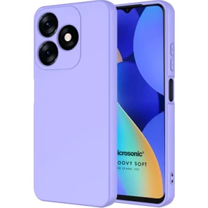 Tecno Spark 10C Kılıf Groovy Soft Lila