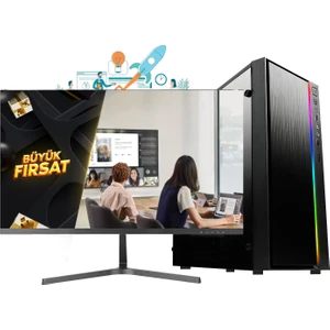 Astral KX10-M I5 12400F 32GB Ram 960GB SSD R5230 2gb 24 Monitör Ofis Bilgisayarı