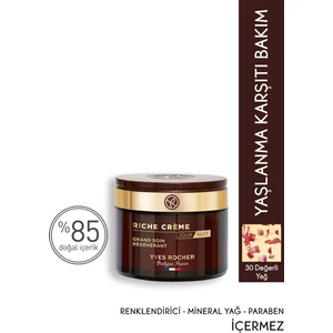 Yves Rocher Besleyici Yaşlanma Karşıtı Değerli Yağ Bakımı Riche Crème-vitamin A&vitamin E-konsantre Krem-75 ml