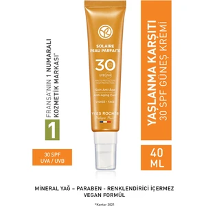Yves Rocher Spf 30 Yaşlanma Ve Leke Karşıtı Güneş Koruyucu Yüz Kremi/solaire Peau Parfaite-40 ml
