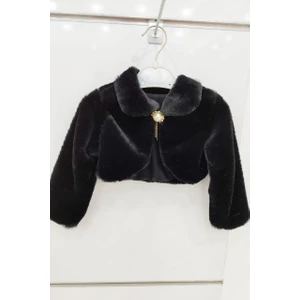 Abiye Kids Kız Çocuk Bolero Peluş Düz Pamuk  Bolero 2/14YAŞ