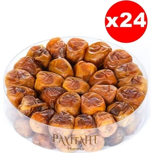 Payitaht Hurma Medine Cassim Kasim Sukkari Rutab Duble Taze -Yaş Hurma 12KG Tabak Hurma Yumuşak 24 Paket Kampanyalı Set