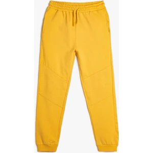 Basic Eşofman Altı Beli Bağlamalı Cepli Şardonlu Pamuklu