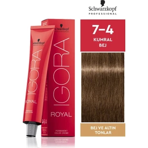 Schwarzkopf Igora Royal Saç Boyası 7-4   Kumral bej  60 ml