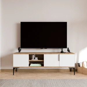Tarz (Full Beyaz) , 150 cm Tv Ünitesi , Tv Sehpası ,raflı Tv Ünitesi Konsol