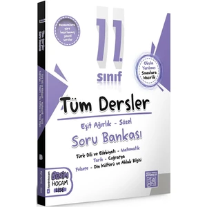 Benim Hocam Yayınları 2024 11. Sınıf Eşit Ağırlık Sözel Tüm Dersler Soru Bankası