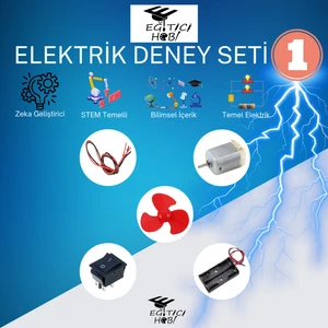 Eğitici Hobi Kutulu, Elektrik Deney Seti - 1  Eğitici Hobi Bilim Seti