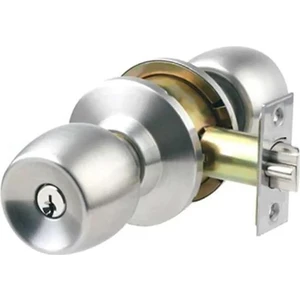 Topuzlu Amerikan Kapı Kilidi Anahtarlı Saten