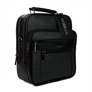 Erkek El Omuz Çantası Kasalı Ekose Kumaş Askılı 5 Bölmeli Business