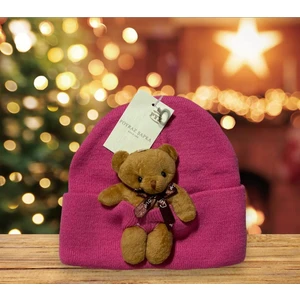 Tedy Bear Peluş Ayıcıklı Renkli Bere