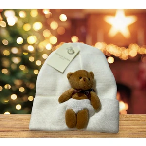 Tedy Bear Peluş Ayıcıklı Renkli Bere