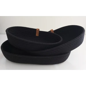 Home Decors By Özlem 3'lü Oval Hasır Sepet Düzenleyici Organizer Dekorasyon HEDIYELIK-31X18X5/26X16X5/22X15X5