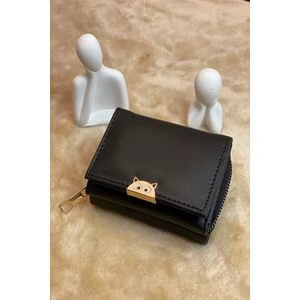 Bukili Bags Kedi Tokalıkadın Cüzdan Kartlık ve Bozuk Para Bölmeli Kadın Cüzdan