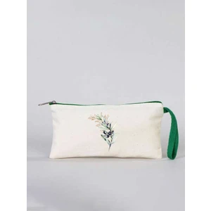 Zeytin Dalı Desenli Gabardin Kumaş Kalemlik - GDN20234005