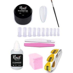 Nail Master Protez Tırnak Uv Jel Seti 901  Şeffaf
