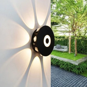 Full Reyon Dekoratif Işık Desenli 7 Watt LED Armatür, 3000K Gün Işığı, İç ve Dış Mekan Modern ve Şık LED Aplik