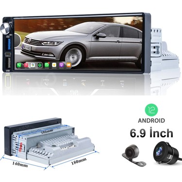 Twogo Android Double 6.9 Inch 4X60W 2-32 Type-C Şarj Carplay Fiyatı