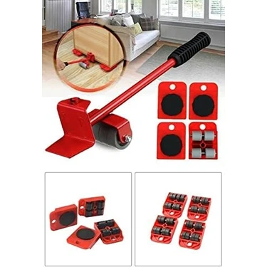 Bamboo Star Tekerlekli Mobilya Taşıma Kaydırma Krikolu Beyaz Eşya Taşıma