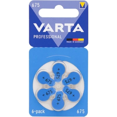 Varta 675 No Kulaklık Pili (6lı