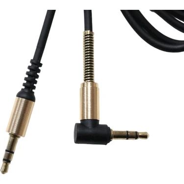 Tek-İş Aux Stereo Ses Aktarım Kablosu 3.5mm Jak Erkek Erkek L Tipi 1.5