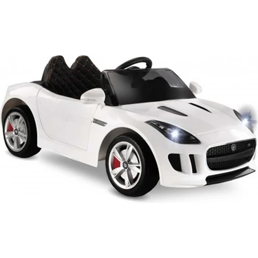 Babyhope 442 Cougar Akülü Araba 12 V 30 kg Taşıma Kapasitesi Beyaz Renkli Yarış
