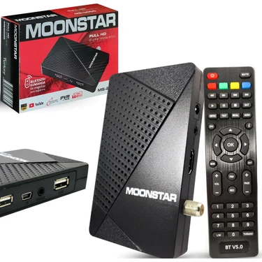 Moonstar Uydu Alıcı Mini Hd Bluetooth Kumanda Moonstar