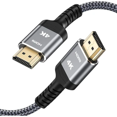 Kalesi 4K Yüksek Hızlı HDMI Kablosu 60Hz 18GBPS Örgülü Kablo 30AWG, 4K Hdr,hdcp 2.2,video 4K UHD