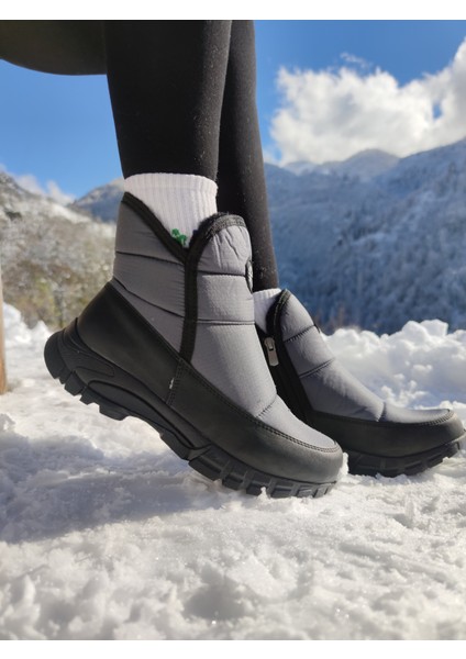 Unisex Kar Botu 38 Su ve Kar Geçirmez Paraşüt Kumaş Mebran Kaplı
