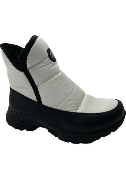 Çiğdem Kar Botu Kar 1c Unisex - Beyaz-Kısafermuarlı-Armalı - 37