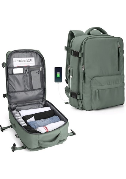 Yeni Stil Seyahat Sırt Çantası Kadın Büyük Kapasiteli Çok Fonksiyonlu Bagaj Sırt Çantası Üniversite Öğrencileri Lise Öğrenci Seyahat Çantası (Yurt Dışından) fırsatları