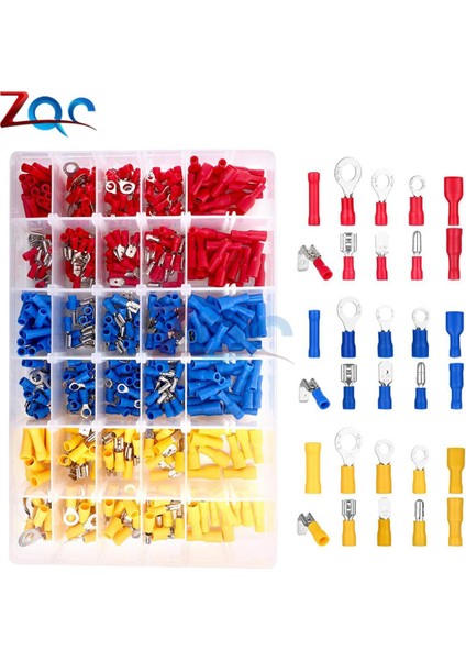 500 Adet Çeşitli Yalıtımlı Elektrik Kablosu Bağlantı Soketleri W Kutusu (Yurt Dışından)