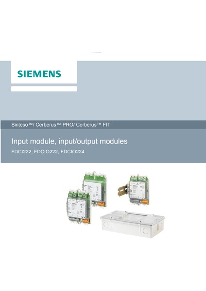 Sıemens FDCIO222 4giriş 4çıkış Input Output Modül