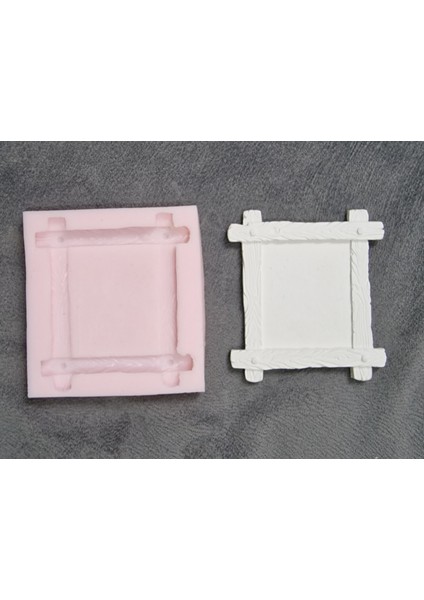 Ahşap Dekorlu Mini Çerçeve Silikon Kalıp K-1165 fiyatları