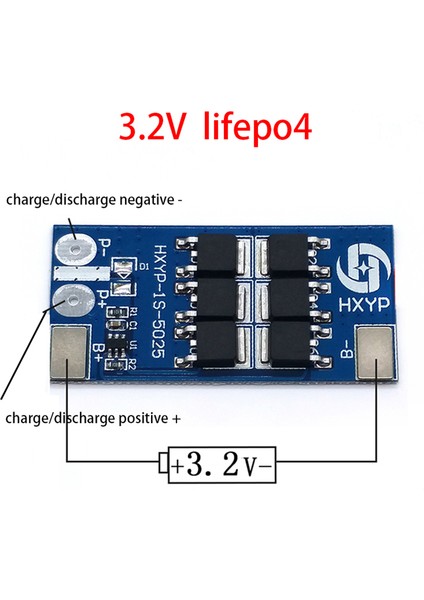Foot Koltuk 1s 3.2V 25A Lifepo4 Fosfat Baattery Lityum Demir Koruma Levhası 1 Hücre 3.6V Anti-Aşırı Şarj Aşırı Deşarj Koruma Modülü (Yurt Dışından)