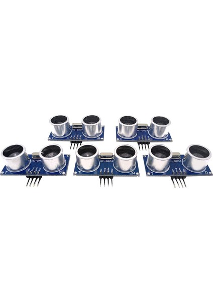 Eıtgzwas 5 Adet HC-SR04 Ultrasonik Mesafe Ölçüm Dönüştürücü Sensörü Modülü Kiti Arduino Uno Mega R3 MEGA2560 (Yurt Dışından)