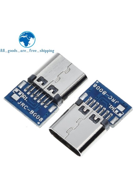 10 Adet USB 3.1 Tip C Konnektör 14 Pin Dişi Soket Yuvası Deliklerden 180 Dikey Kalkan Usb-C (Yurt Dışından) fiyatları