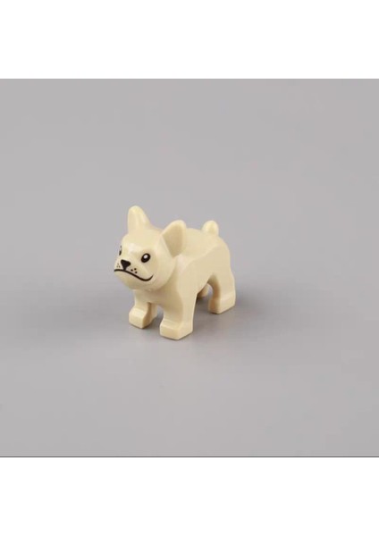 Moc Hayvan Fransız Bulldog Köpek Yapı Taşları Mini Aksiyon Figürü Oyuncakları (Yurt Dışından)