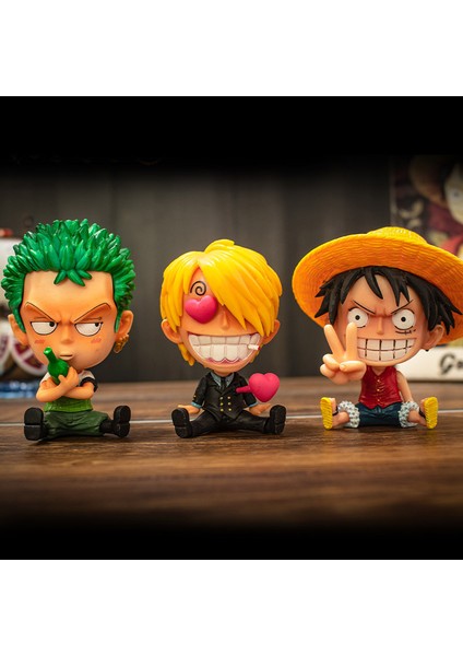 9 cm Q Anime Tek Parça Luffy Zoro Nami Sanji Robin Boa Hancock Doflamingo Ace Sabo Aksiyon Figürü Oyuncakları Koleksiyon Modeli Bebek Hediyeleri (Yurt Dışından) fırsatları