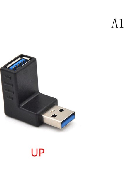 USB 3.0 Erkek - Dişi Açılı Adaptör L Şekilli Uzatma Konnektörü Karşılaşması (Yurt Dışından)