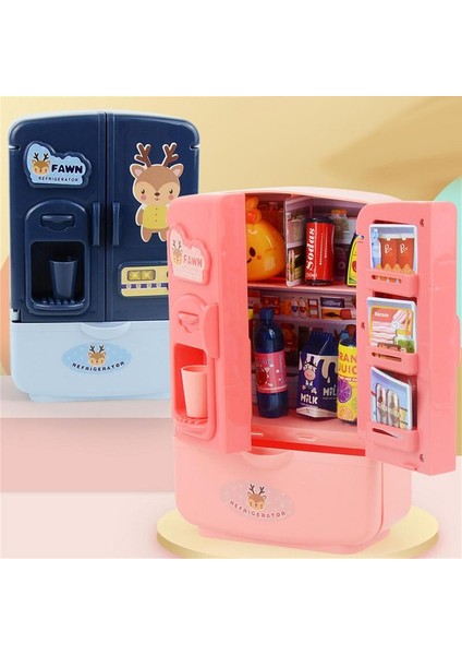 Mini Bebek Buzdolabı Moda Mobilya Mutfak Buzdolabı Bebek Dreamhouse Oyun Oyuncaklar Çocuklar Için Gıda Aksesuarları ile Oyna Pretend (Yurt Dışından) fiyatları