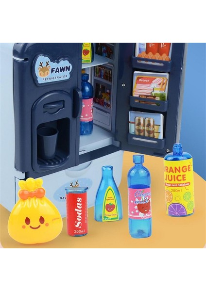 Mini Bebek Buzdolabı Moda Mobilya Mutfak Buzdolabı Bebek Dreamhouse Oyun Oyuncaklar Çocuklar Için Gıda Aksesuarları ile Oyna Pretend (Yurt Dışından) modelleri