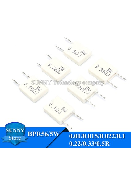 Ayak Koltuk 10 Adet BPR56 5W 0.001 0.1 0.15 0.22 0.25 0.33 0.5 Ohm Endüktif Olmayan Seramik Çimento Direnç 0.1r 0.15R 0.22R 0.25R 0.33R 0.5r (Yurt Dışından)
