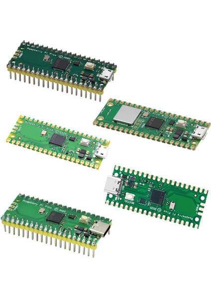 Raspberry Pi Pico Board RP2040 Type-C / Mikro Çift Çekirdekli 264KB Arm Düşük Mikro Bilgisayarlar Yüksek Performanslı Cortex-M0+ Işlemci (Yurt Dışından)