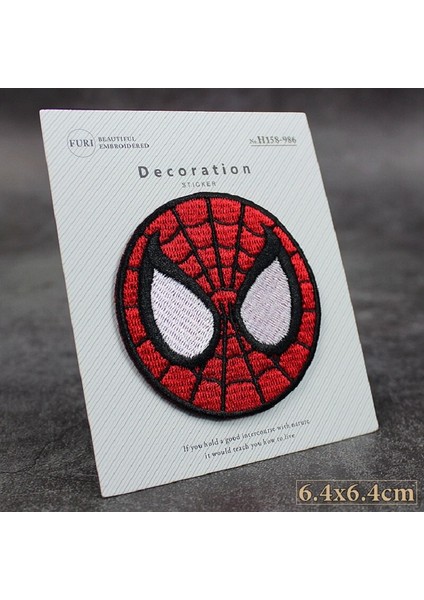Marvel Anime Figürü Kawaii Örümcek Adam Aksiyon Figürü Demir Adam Nakış Kumaş Etiket Elbise Pantolon Aksesuarları Tamir Yamaları (Yurt Dışından)