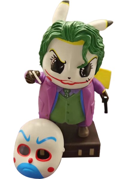 Pikachu Şekil Temizle Çizgi Yüz Kapatma ile Doğum Günü Hediyesi Pikachu Cosplay Joker Palyaço Anime Modeli Ev Için (Yurt Dışından) fiyatları